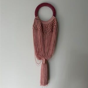 Cult Gaia pink clutch bag 👛